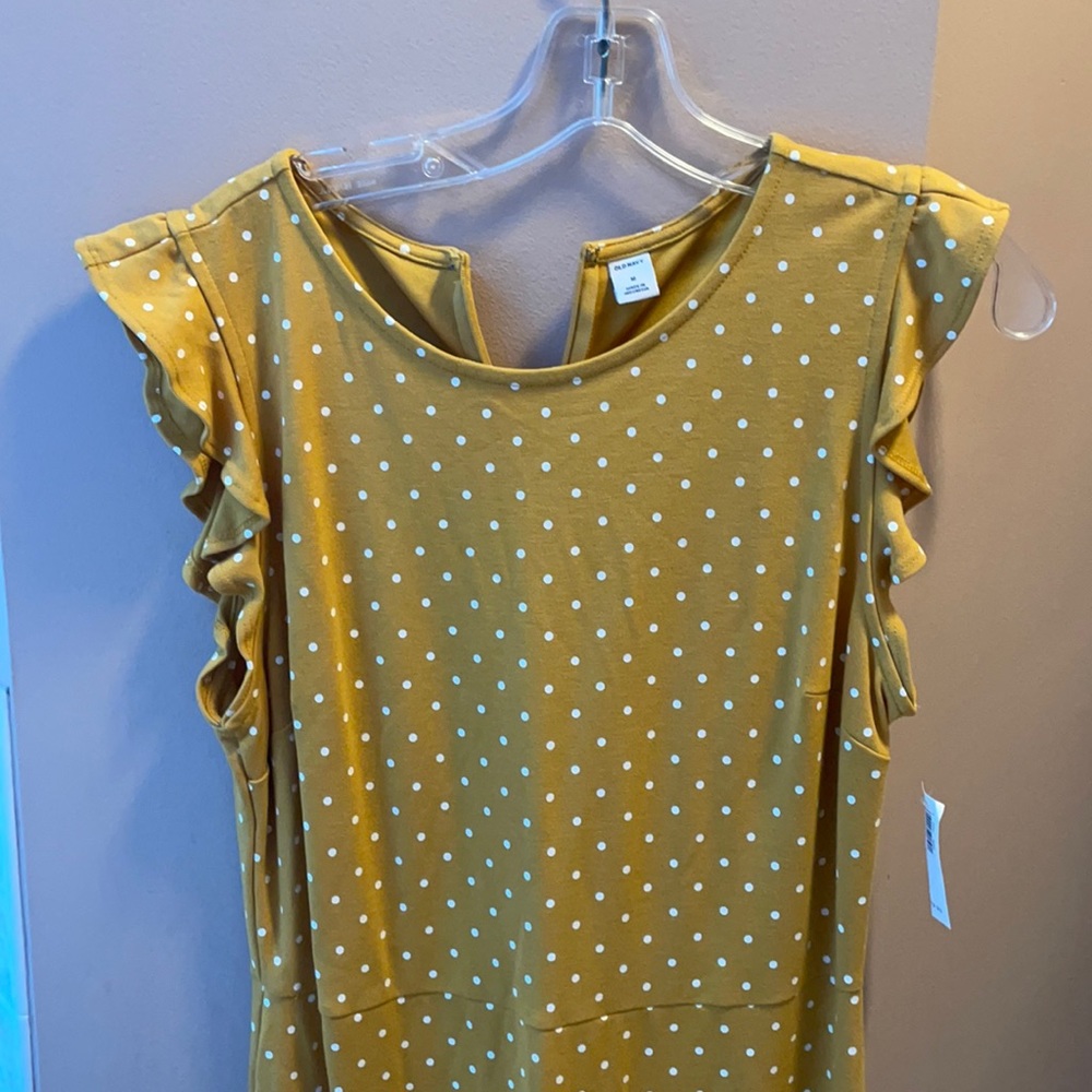 Cute yellow pokadot dress NWT
